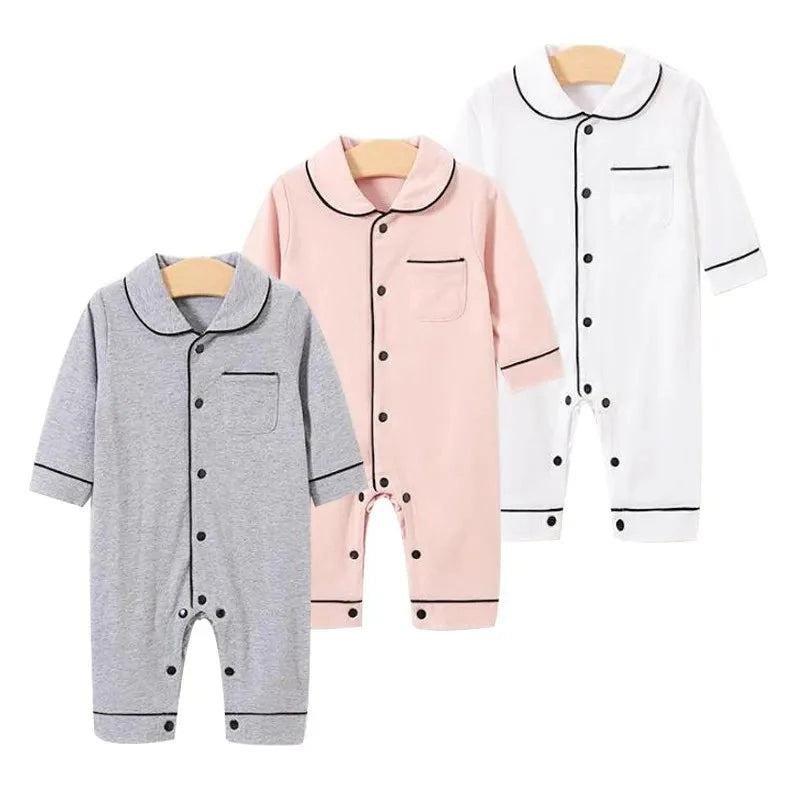 Mini Baby Solid Cotton Romper