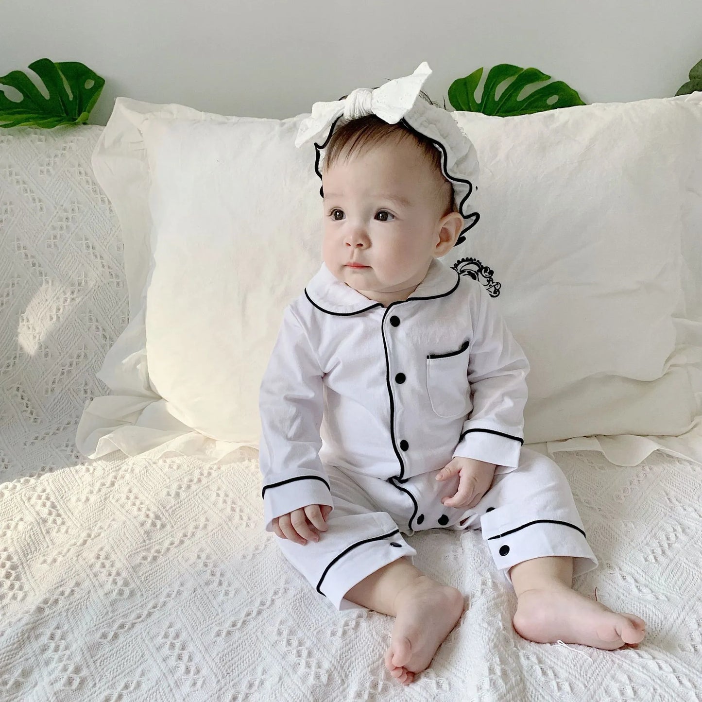 Mini Baby Solid Cotton Romper