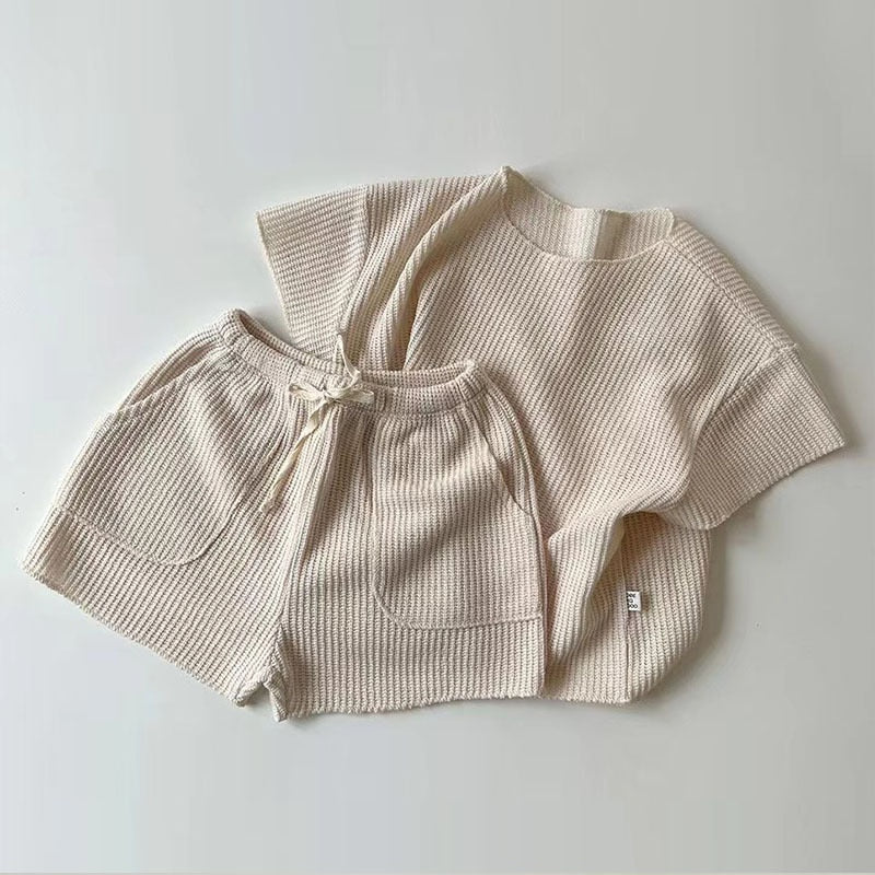 Soft Pullover Short Set