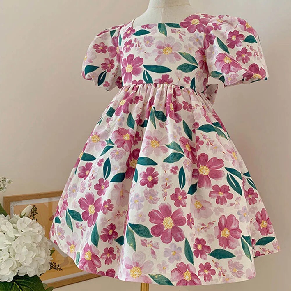 Floral Puff Sleeve Dress
