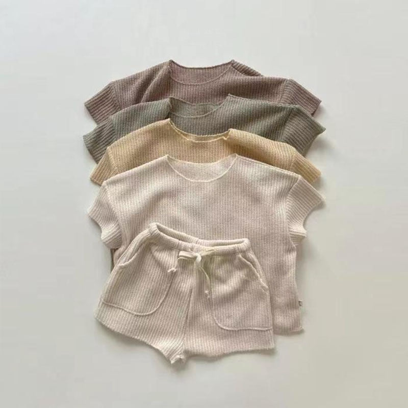 Soft Pullover Short Set