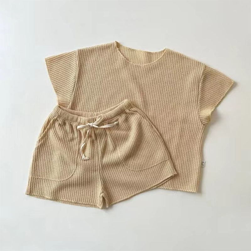 Soft Pullover Short Set