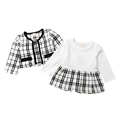 Plaid Jacket Set