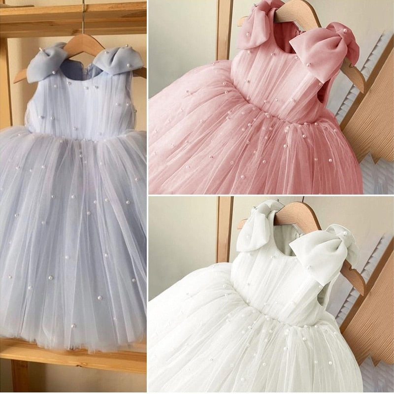 Pearled Princess Sleeveless Dress