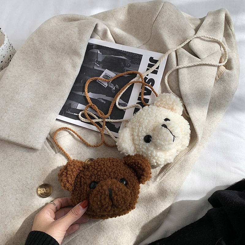 Bear Plush Shoulder Bag