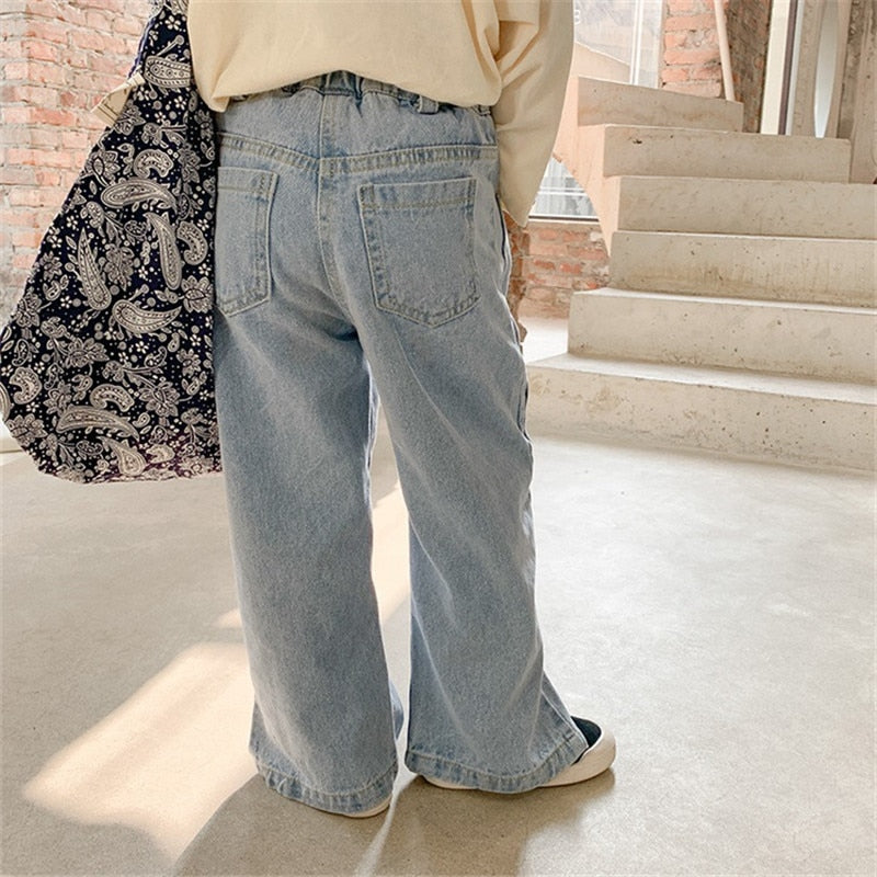Split Denim Pants