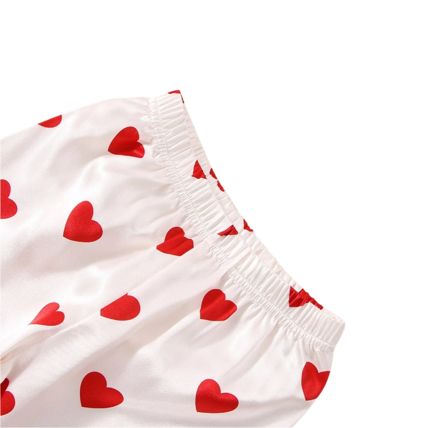 Heart Print Pajama Set