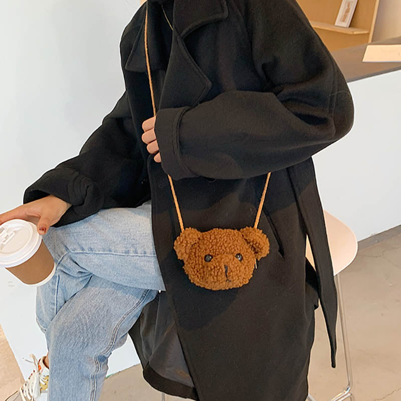 Bear Plush Shoulder Bag