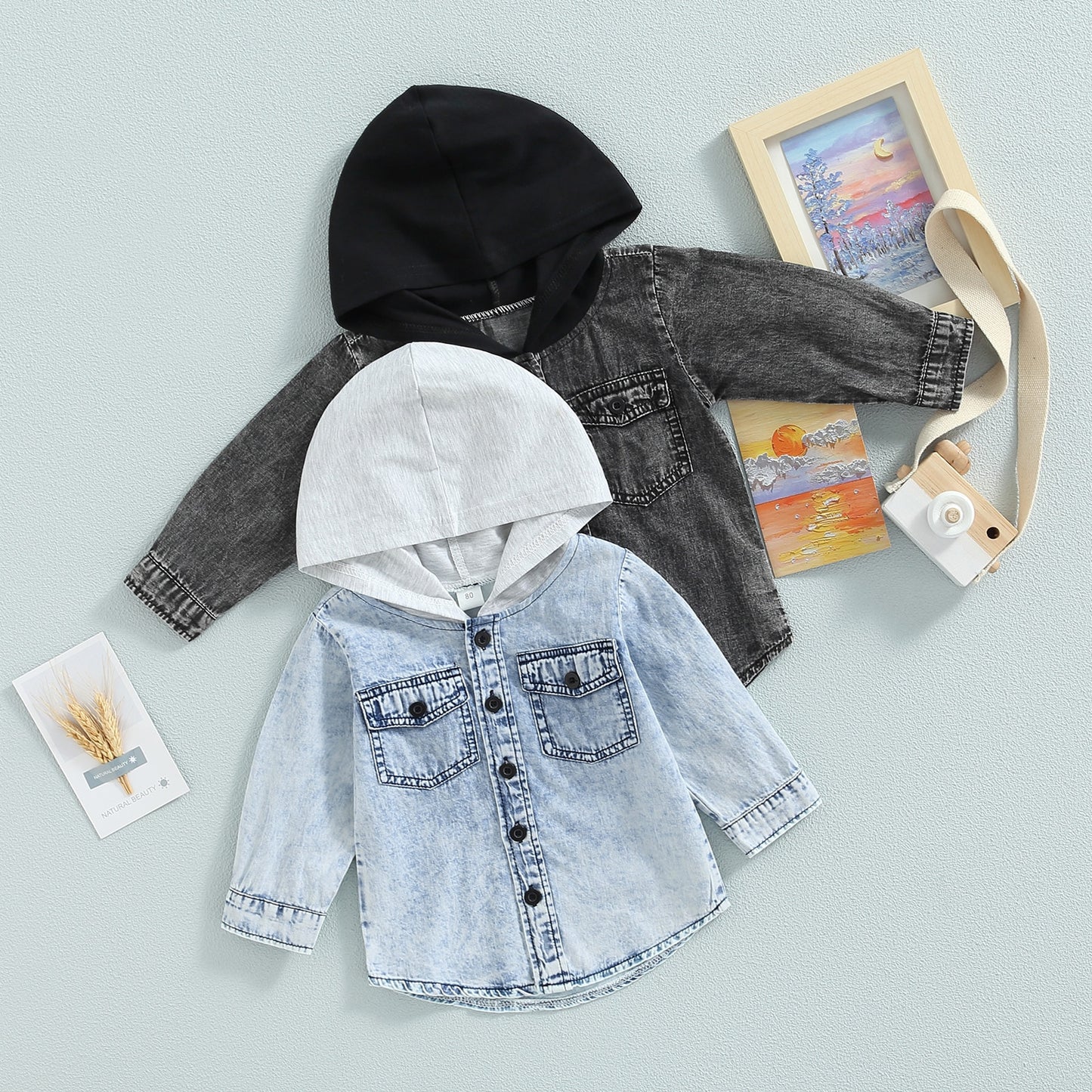 Denim Hooded Jackets