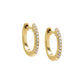 Diamond Huggie Earring 14K By Adina Eden