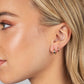 Wide Solid Cartilage Earring 14K