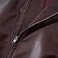 Women Pu Leather Bomber Jacket