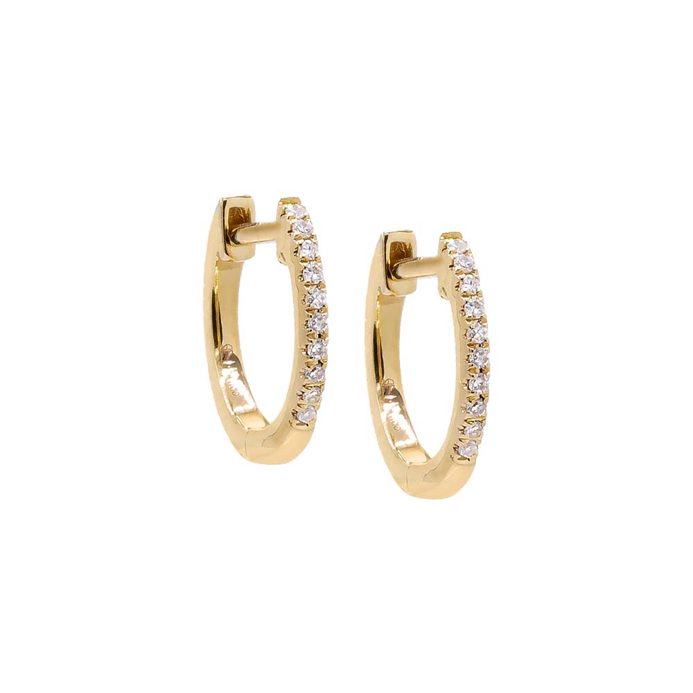 Diamond Huggie Earring 14K By Adina Eden