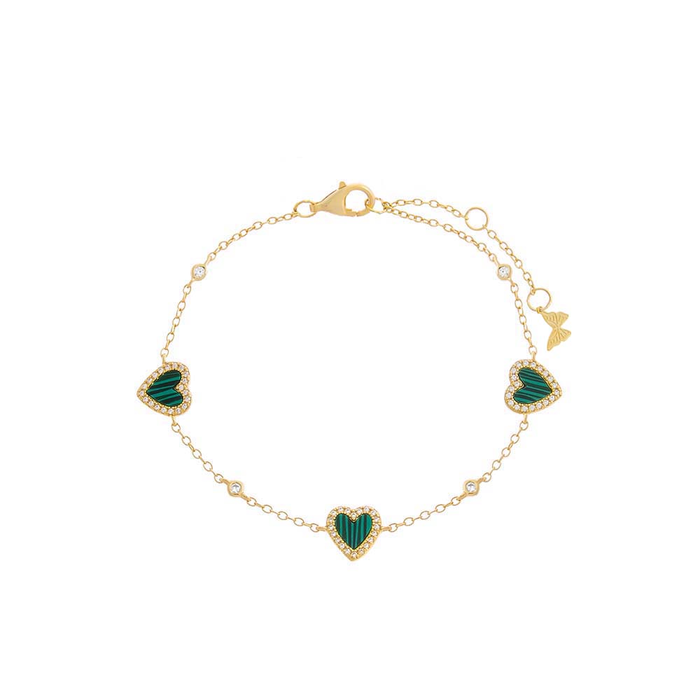 Pavé Multi Heart Stone Bracelet