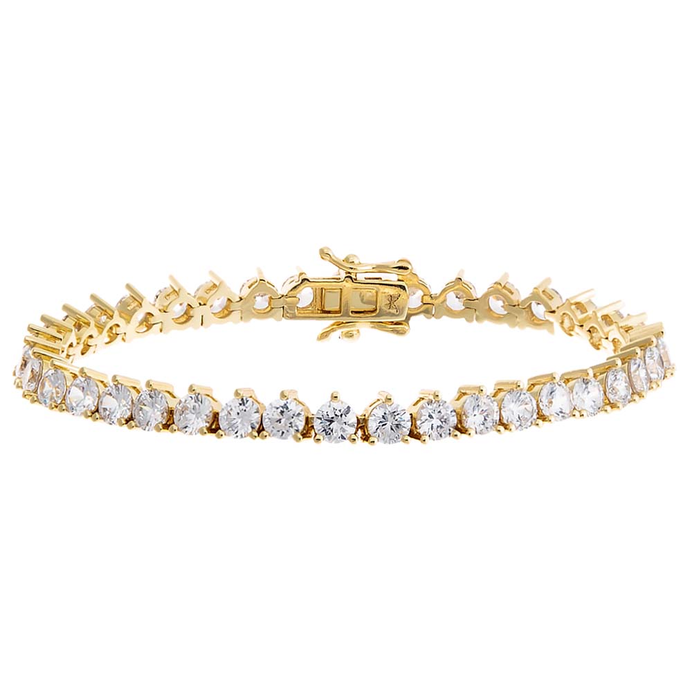 Thin Three Prong Tennis Bracelet By Adina Eden