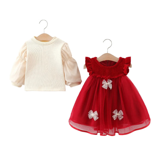 Festive Bow Princess Dress