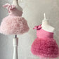 Off Shoulder Bow Layered Tutu Dress