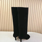 Round Toe High Heel Boots