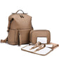 Multifunction Leather Diaper Bag