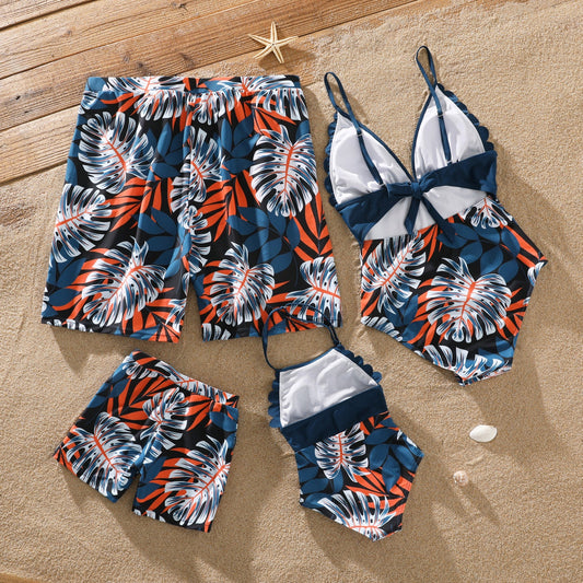 Family Matching Palms Swimsuit