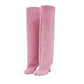 Round Toe High Heel Boots