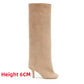 Round Toe High Heel Boots