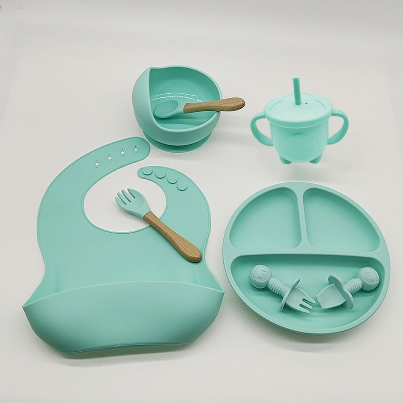 Silicone Baby Dish 8 pcs Set