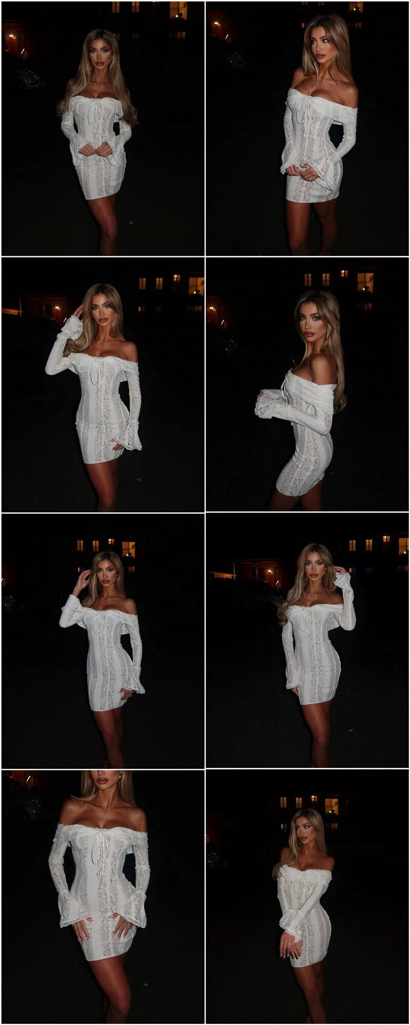 Lacey Off-shoulder Sexy Dress