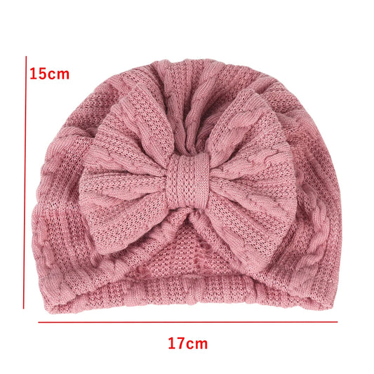 Bow Knitted Baby Turban