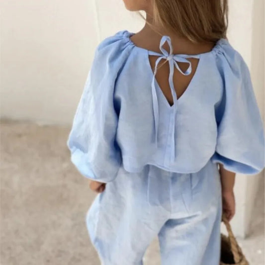 Girl Linen Cotton Set