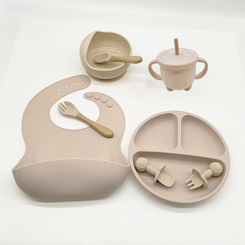 Silicone Baby Dish 8 pcs Set