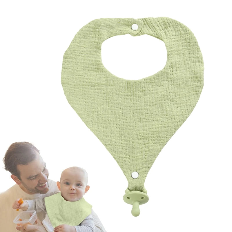 Baby Cotton Bib with Pacifier