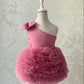 Off Shoulder Bow Layered Tutu Dress