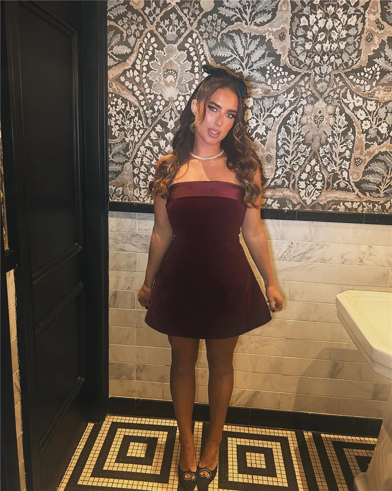 Strapless Sexy Mini Dress