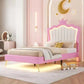 Princess Bed Twin Upholstered Bed with LED