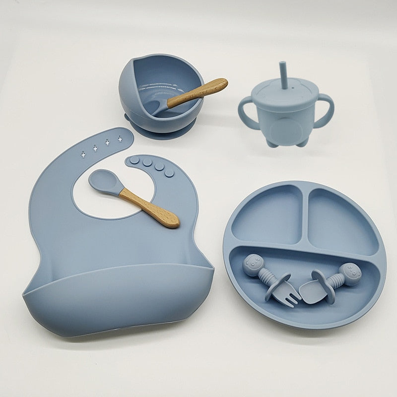 Silicone Baby Dish 8 pcs Set