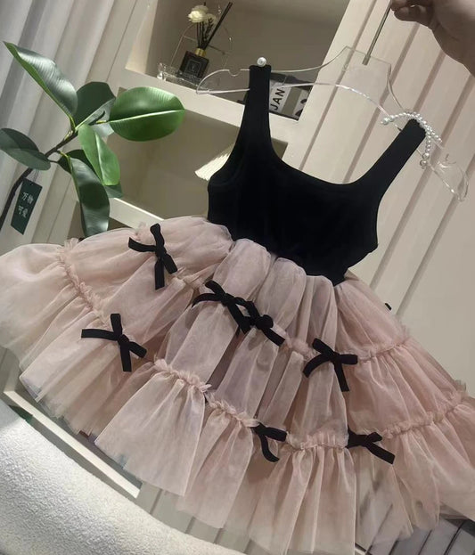 Black Ballerina Bow Dress