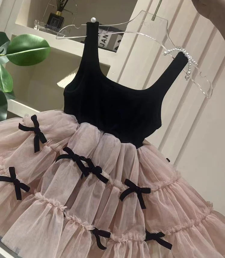 Black Ballerina Bow Dress