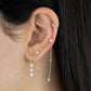 Diamond Double Row Huggie Earring 14K By Adina Eden