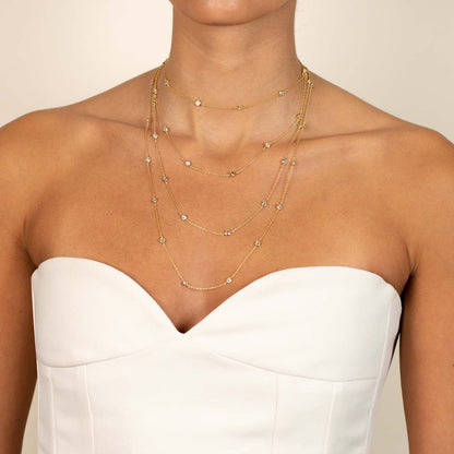 Diamond by the Yard Necklace By Adina Eden