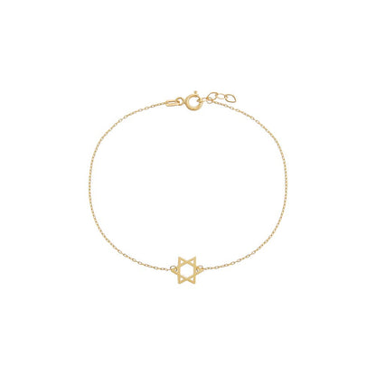 Mini Solid Star Of David Bracelet 14K By Adina Eden