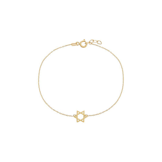 Mini Solid Star Of David Bracelet 14K By Adina Eden