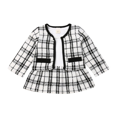 Plaid Jacket Set