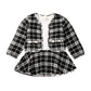 Plaid Jacket Set