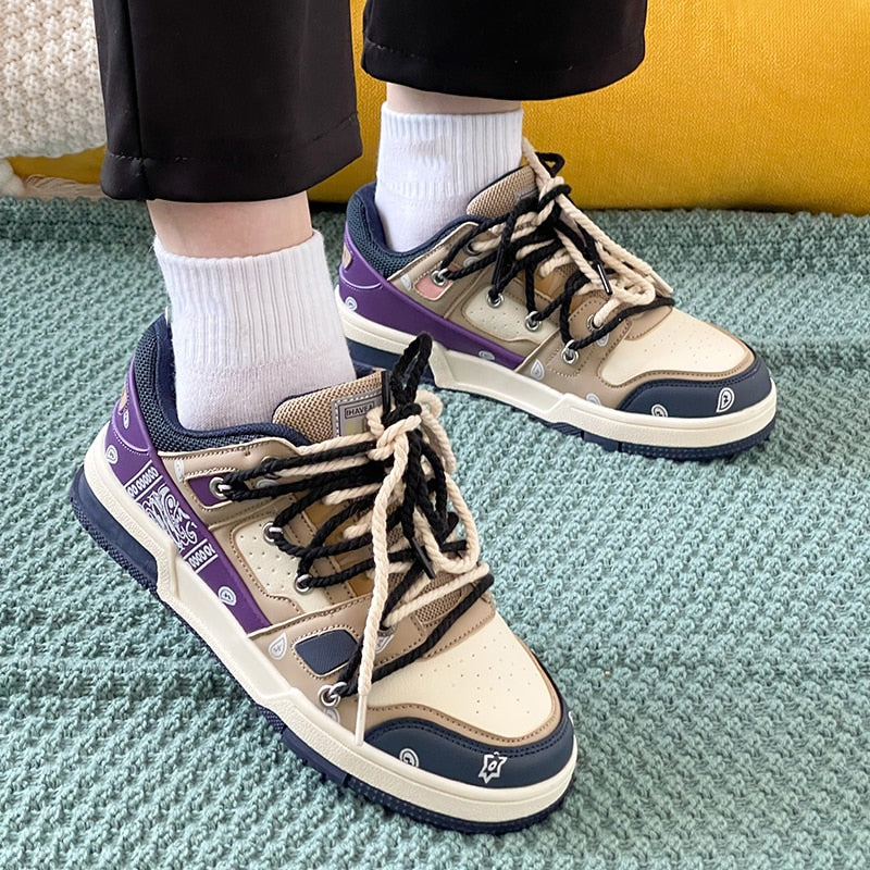 Designer Lace Up Sneakers