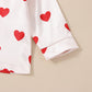 Heart Print Pajama Set